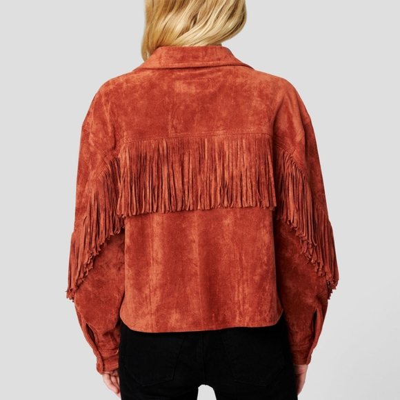 Blank NYC Faux Suede Shacket Size S NWT - Picture 4 of 12